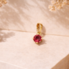 Shineaura Red Gemstone Pendant – Gold Plated Pendant for Women & Girls