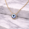 Shineaura Gold Plated Evil Eye Pendant Chain Necklace for Women & Girls