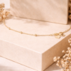 Shineaura Gold Plated Minimal Beaded Bracelet for Women & Girls – Anti-Tarnish Elegant Bracelet